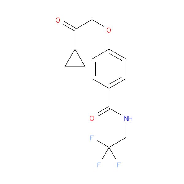 4-(2-cyclopropyl-2-oxoethoxy)-N-(2,2,2-trifluoroethyl)benzamide
