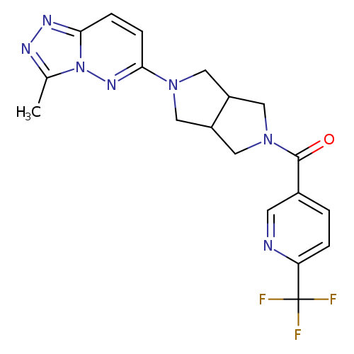 5-(5-{3-methyl-[1,2,4]triazolo[4,3-b]pyridazin-6-yl}-octahydropyrrolo[3,4-c]pyrrole-2-carbonyl)-2-(trifluoromethyl)pyridine