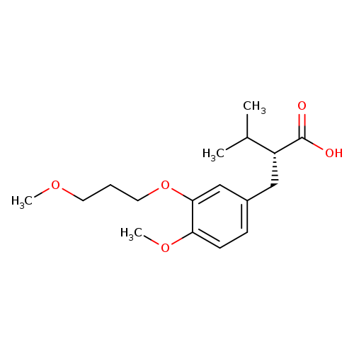 Benzenepropanoic acid, 4-methoxy-3-(3-methoxypropoxy)-a-(1-methylethyl)-, (aR)-