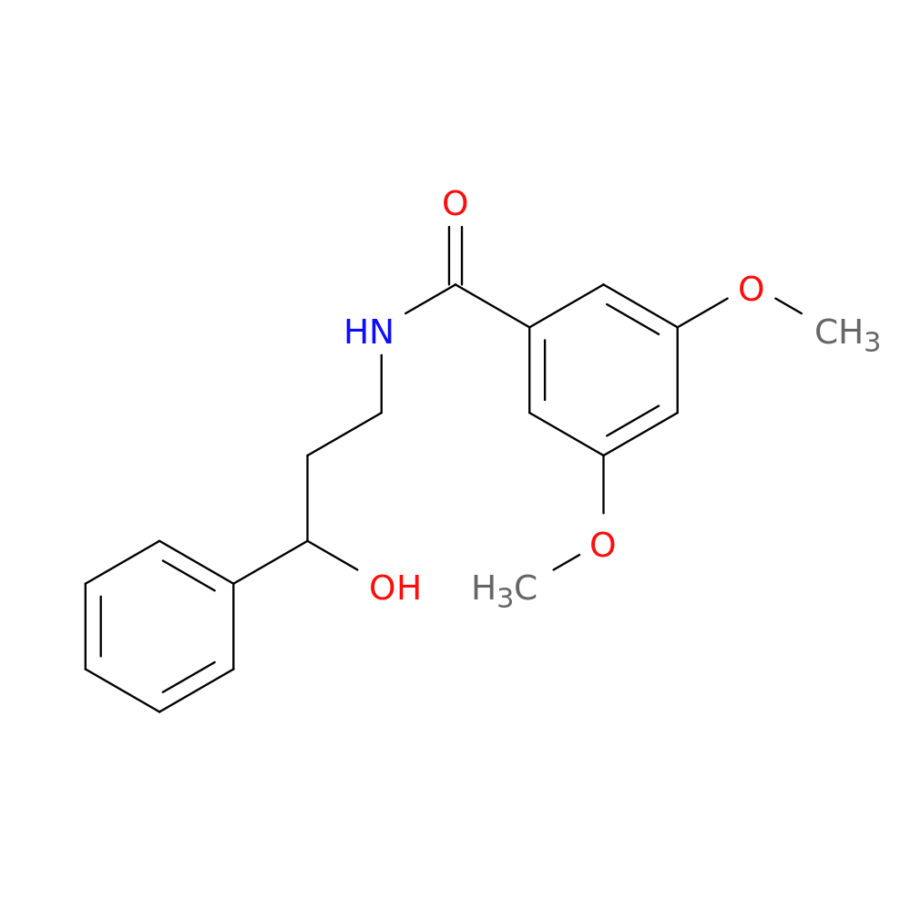 N-(3-hydroxy-3-phenylpropyl)-3,5-dimethoxybenzamide