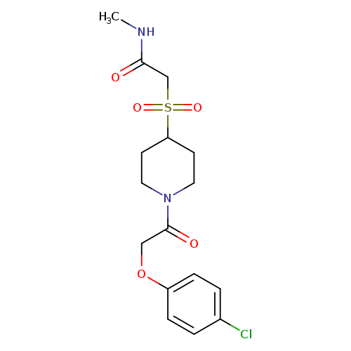 2-({1-[2-(4-chlorophenoxy)acetyl]piperidin-4-yl}sulfonyl)-N-methylacetamide