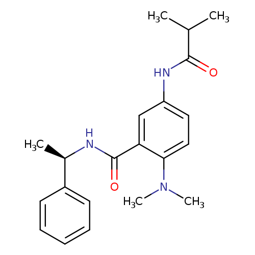 2-(Dimethylamino)-5-[(2-methyl-1-oxopropyl)amino]-N-[(1R)-1-phenylethyl]-benzamide