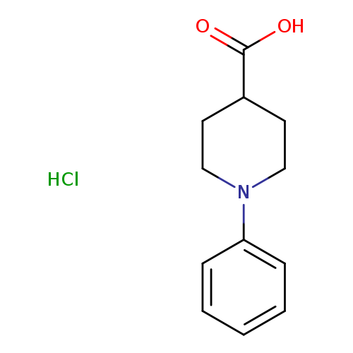 4-Piperidinecarboxylic acid, 1-phenyl-, hydrochloride (1:1)