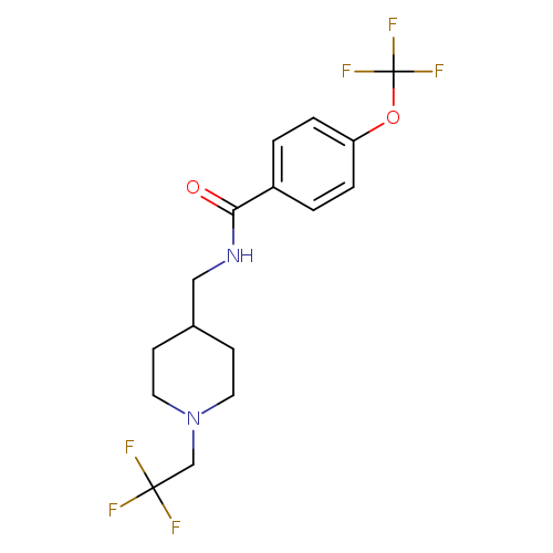 N-{[1-(2,2,2-trifluoroethyl)piperidin-4-yl]methyl}-4-(trifluoromethoxy)benzamide