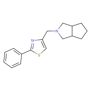 4-({octahydrocyclopenta[c]pyrrol-2-yl}methyl)-2-phenyl-1,3-thiazole