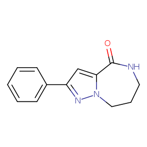5,6,7,8-tetrahydro-2-phenylpyrazolo1,5-a]1,4]diazepin-4-one
