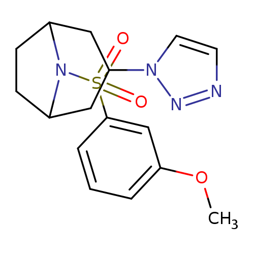 8-(3-methoxybenzenesulfonyl)-3-(1H-1,2,3-triazol-1-yl)-8-azabicyclo[3.2.1]octane