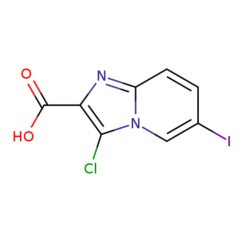 3-chloro-6-iodoimidazo[1,2-a]pyridine-2-carboxylic acid