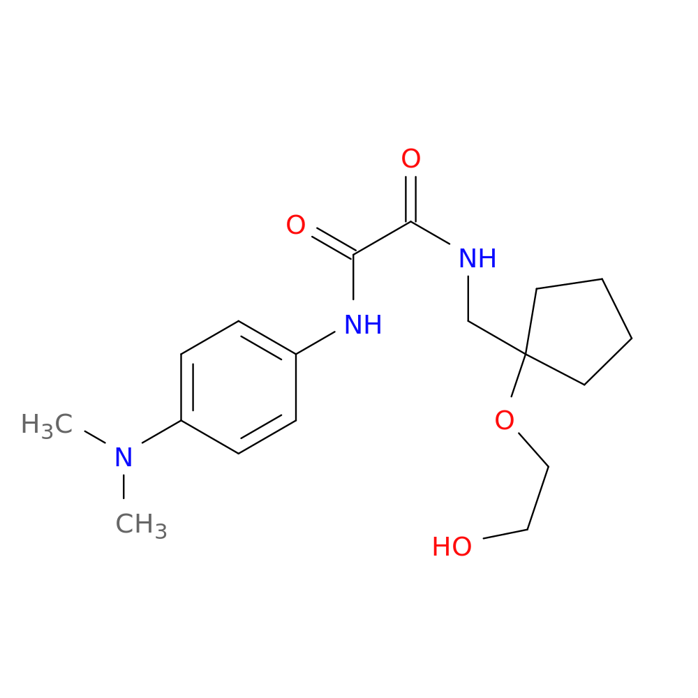 N'-[4-(dimethylamino)phenyl]-N-{[1-(2-hydroxyethoxy)cyclopentyl]methyl}ethanediamide