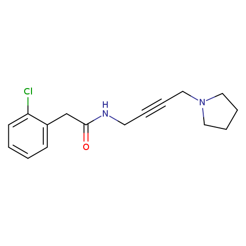 2-(2-chlorophenyl)-N-[4-(pyrrolidin-1-yl)but-2-yn-1-yl]acetamide
