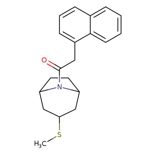 1-[3-(methylsulfanyl)-8-azabicyclo[3.2.1]octan-8-yl]-2-(naphthalen-1-yl)ethan-1-one