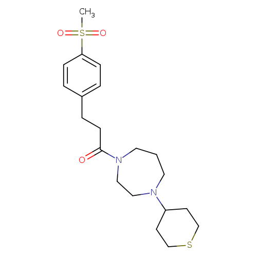 3-(4-methanesulfonylphenyl)-1-[4-(thian-4-yl)-1,4-diazepan-1-yl]propan-1-one