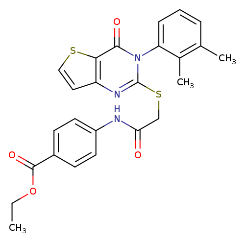 ethyl 4-(2-{[3-(2,3-dimethylphenyl)-4-oxo-3H,4H-thieno[3,2-d]pyrimidin-2-yl]sulfanyl}acetamido)benzoate