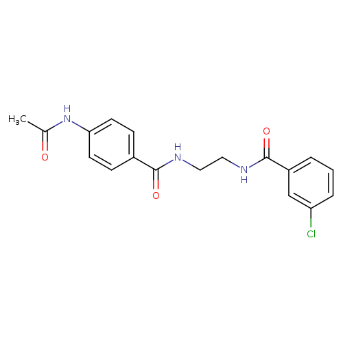 N-{2-[(3-chlorophenyl)formamido]ethyl}-4-acetamidobenzamide