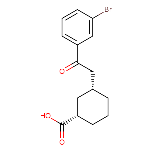 cis-3-[2-(3-Bromophenyl)-2-oxoethyl]cyclohexane-1-carboxylic acid
