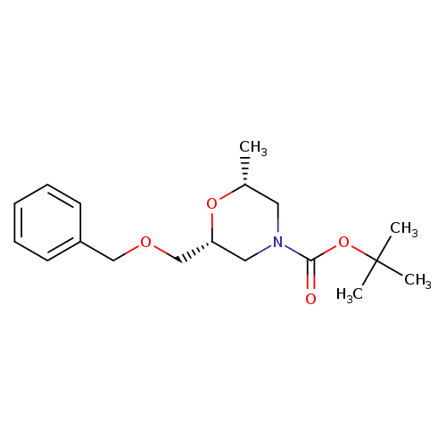 4-Morpholinecarboxylic acid, 2-methyl-6-[(phenylmethoxy)methyl]-, 1,1-dimethylethyl ester, (2R,6R)-