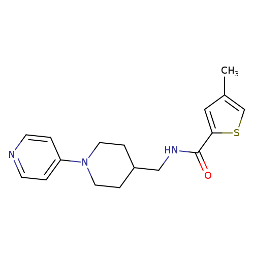 4-methyl-N-{[1-(pyridin-4-yl)piperidin-4-yl]methyl}thiophene-2-carboxamide