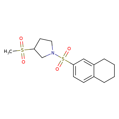 3-methanesulfonyl-1-(5,6,7,8-tetrahydronaphthalene-2-sulfonyl)pyrrolidine