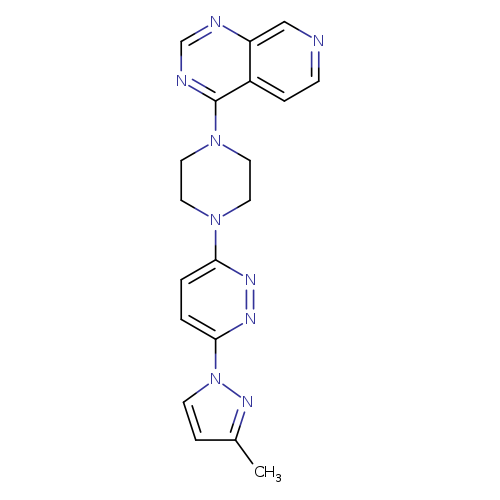 3-(3-methyl-1H-pyrazol-1-yl)-6-(4-{pyrido[3,4-d]pyrimidin-4-yl}piperazin-1-yl)pyridazine