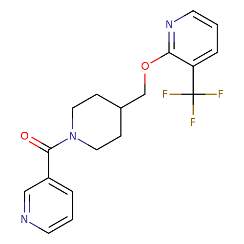 2-{[1-(pyridine-3-carbonyl)piperidin-4-yl]methoxy}-3-(trifluoromethyl)pyridine