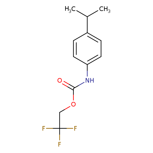 2,2,2-trifluoroethyl N-[4-(propan-2-yl)phenyl]carbamate