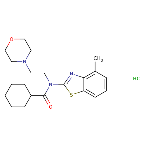 N-(4-methyl-1,3-benzothiazol-2-yl)-N-[2-(morpholin-4-yl)ethyl]cyclohexanecarboxamide hydrochloride