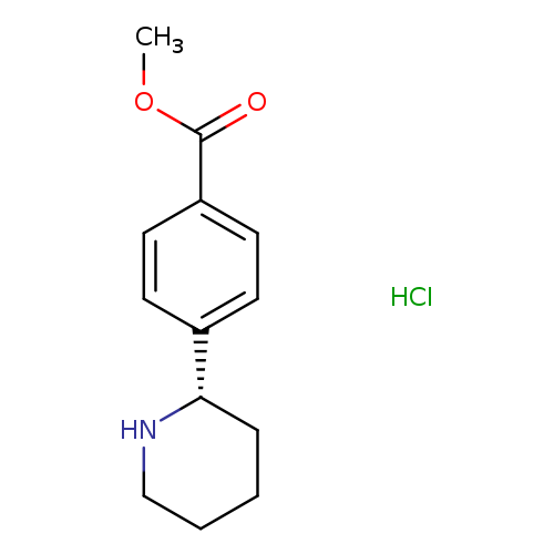 Benzoic acid, 4-​(2S)​-​2-​piperidinyl-​, methyl ester, hydrochloride (1:1)