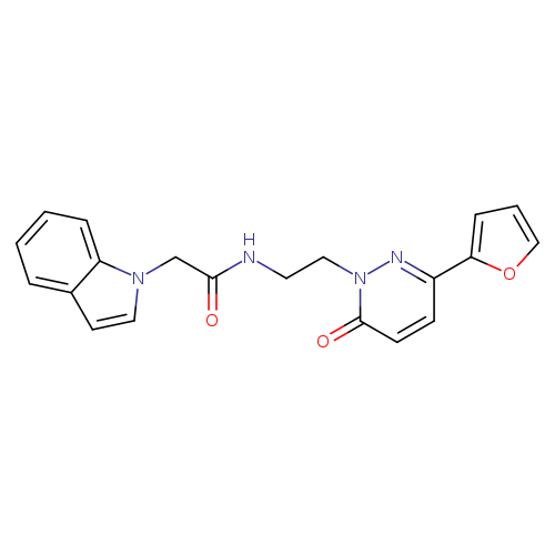 N-{2-[3-(furan-2-yl)-6-oxo-1,6-dihydropyridazin-1-yl]ethyl}-2-(1H-indol-1-yl)acetamide