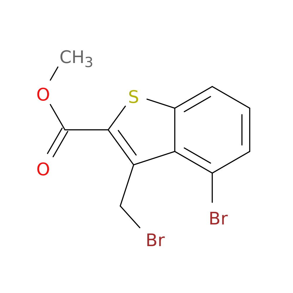 methyl 4-bromo-3-(bromomethyl)-1-benzothiophene-2-carboxylate