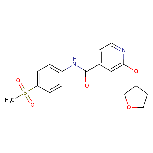 N-(4-methanesulfonylphenyl)-2-(oxolan-3-yloxy)pyridine-4-carboxamide