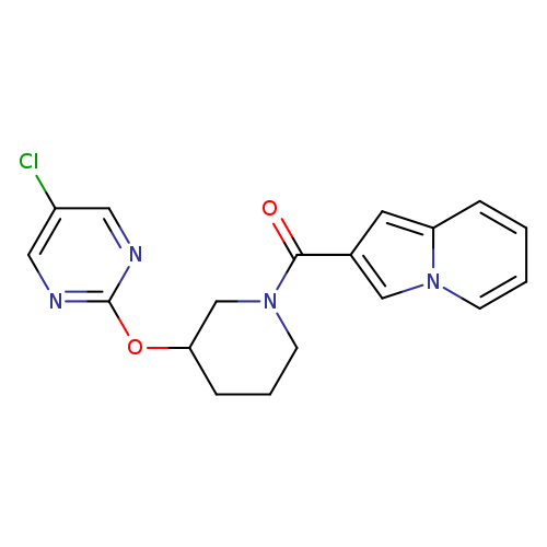 2-{3-[(5-chloropyrimidin-2-yl)oxy]piperidine-1-carbonyl}indolizine