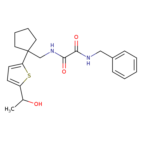 N'-benzyl-N-({1-[5-(1-hydroxyethyl)thiophen-2-yl]cyclopentyl}methyl)ethanediamide