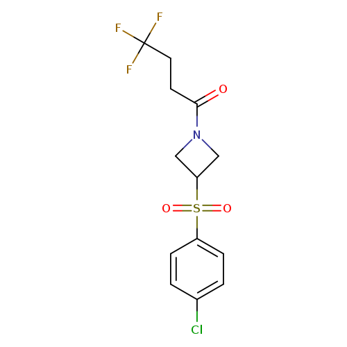 1-[3-(4-chlorobenzenesulfonyl)azetidin-1-yl]-4,4,4-trifluorobutan-1-one