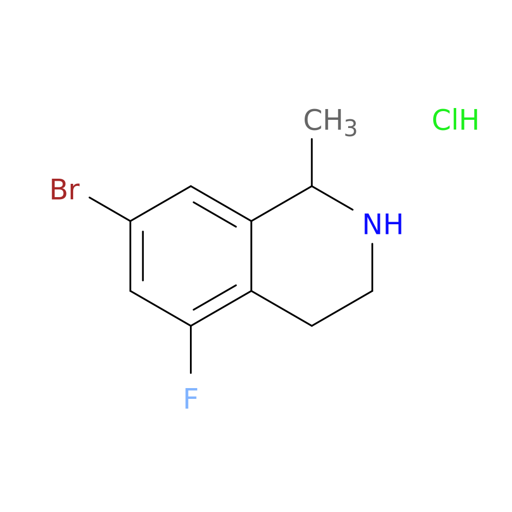 7-bromo-5-fluoro-1-methyl-1,2,3,4-tetrahydroisoquinoline hydrochloride