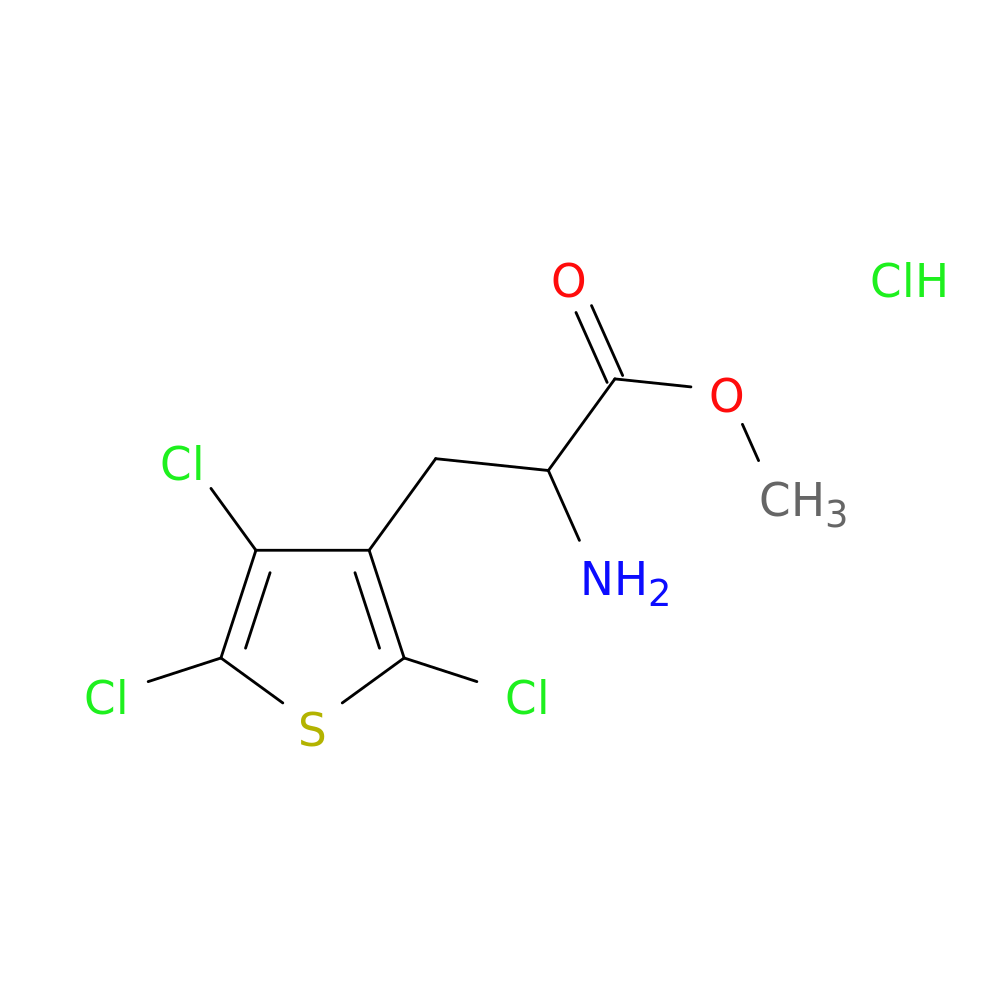methyl 2-amino-3-(2,4,5-trichlorothiophen-3-yl)propanoate hydrochloride
