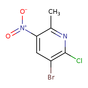 3-Bromo-2-chloro-6-methyl-5-nitropyridine