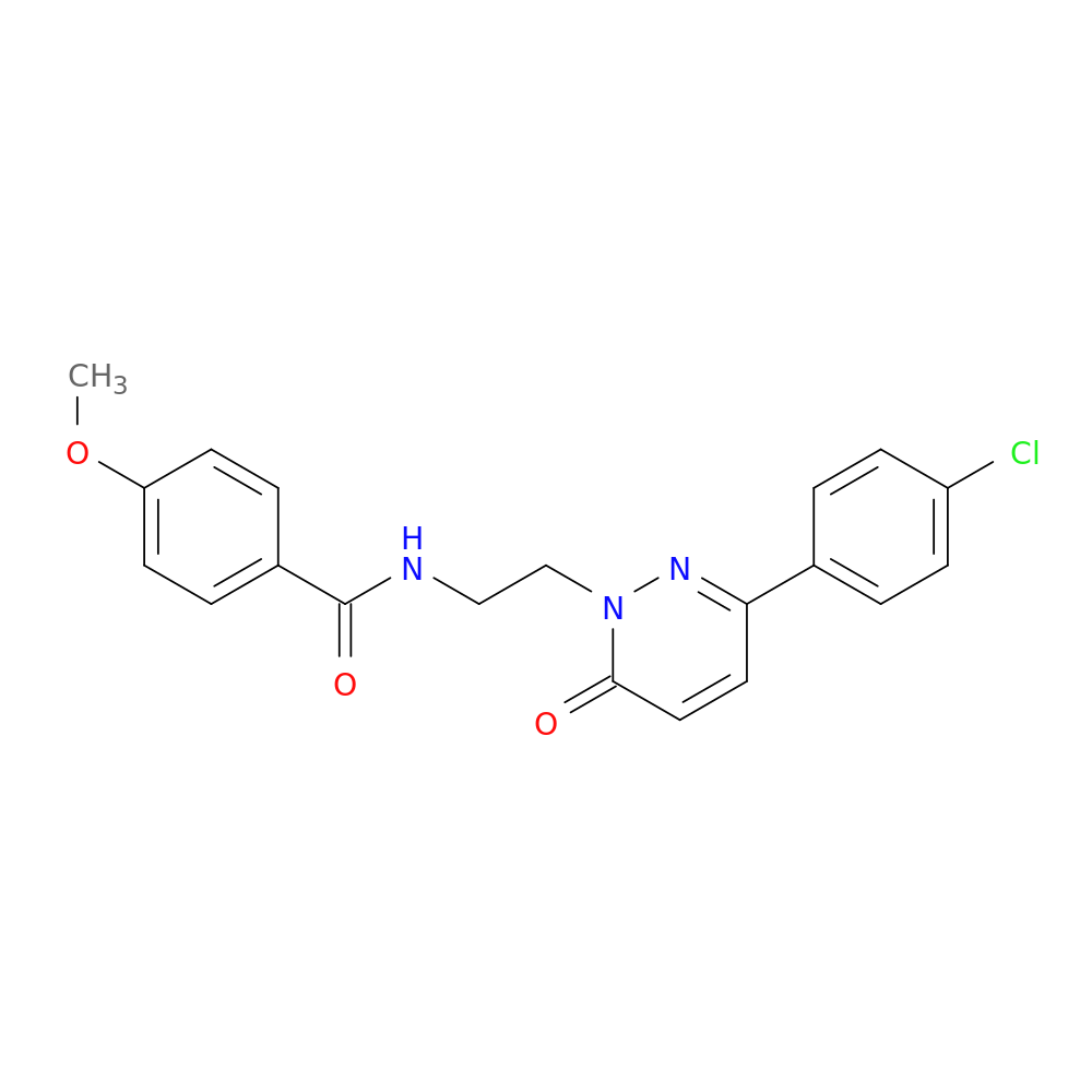 N-{2-[3-(4-chlorophenyl)-6-oxo-1,6-dihydropyridazin-1-yl]ethyl}-4-methoxybenzamide