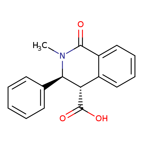 (3S,4S)-2-methyl-1-oxo-3-phenyl-1,2,3,4-tetrahydroisoquinoline-4-carboxylic acid