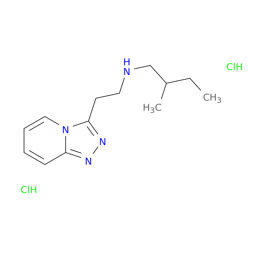 (2-methylbutyl)(2-{[1,2,4]triazolo[4,3-a]pyridin-3-yl}ethyl)amine dihydrochloride