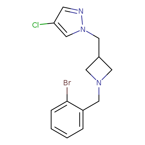 1-({1-[(2-bromophenyl)methyl]azetidin-3-yl}methyl)-4-chloro-1H-pyrazole