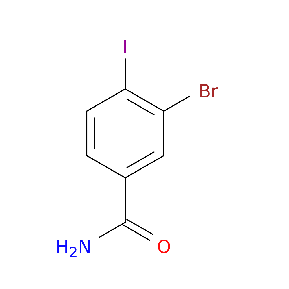 3-bromo-4-iodobenzamide