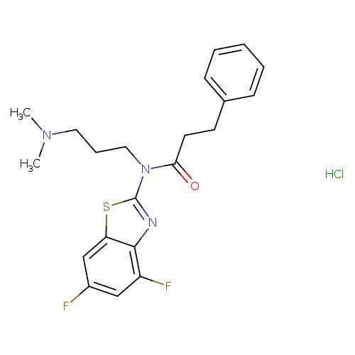 N-(4,6-difluoro-1,3-benzothiazol-2-yl)-N-[3-(dimethylamino)propyl]-3-phenylpropanamide hydrochloride