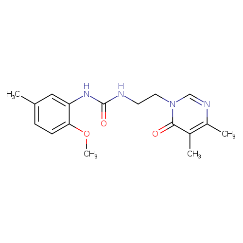 3-[2-(4,5-dimethyl-6-oxo-1,6-dihydropyrimidin-1-yl)ethyl]-1-(2-methoxy-5-methylphenyl)urea