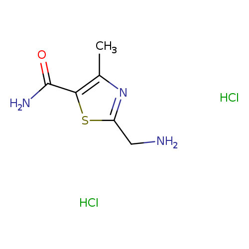 2-(aminomethyl)-4-methyl-1,3-thiazole-5-carboxamide dihydrochloride