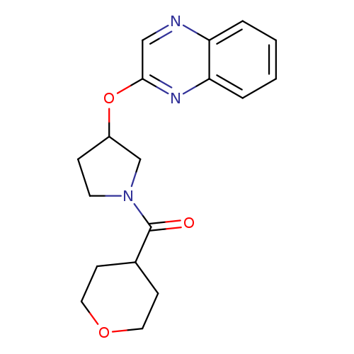 2-{[1-(oxane-4-carbonyl)pyrrolidin-3-yl]oxy}quinoxaline