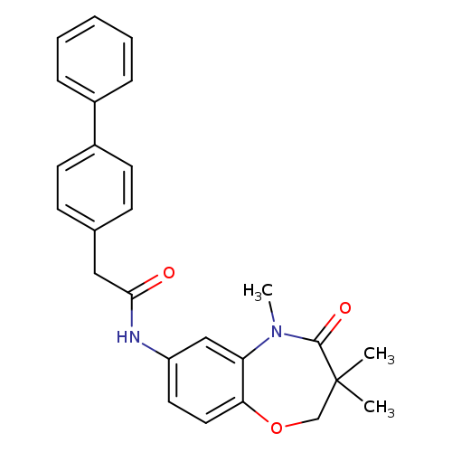 2-{[1,1'-biphenyl]-4-yl}-N-(3,3,5-trimethyl-4-oxo-2,3,4,5-tetrahydro-1,5-benzoxazepin-7-yl)acetamide