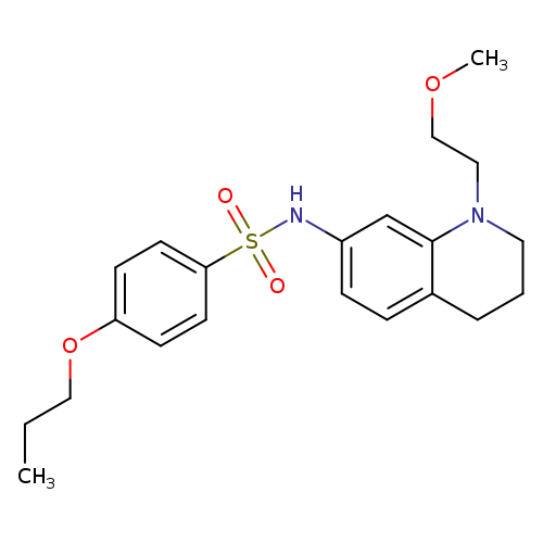 N-[1-(2-methoxyethyl)-1,2,3,4-tetrahydroquinolin-7-yl]-4-propoxybenzene-1-sulfonamide