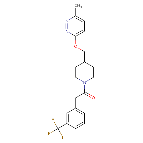 1-(4-{[(6-methylpyridazin-3-yl)oxy]methyl}piperidin-1-yl)-2-[3-(trifluoromethyl)phenyl]ethan-1-one