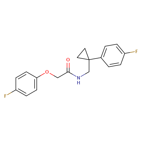 2-(4-fluorophenoxy)-N-{[1-(4-fluorophenyl)cyclopropyl]methyl}acetamide