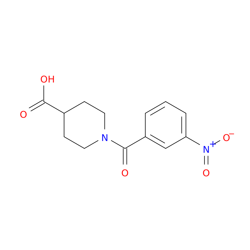 1-(3-Nitrobenzoyl)piperidine-4-carboxylic acid